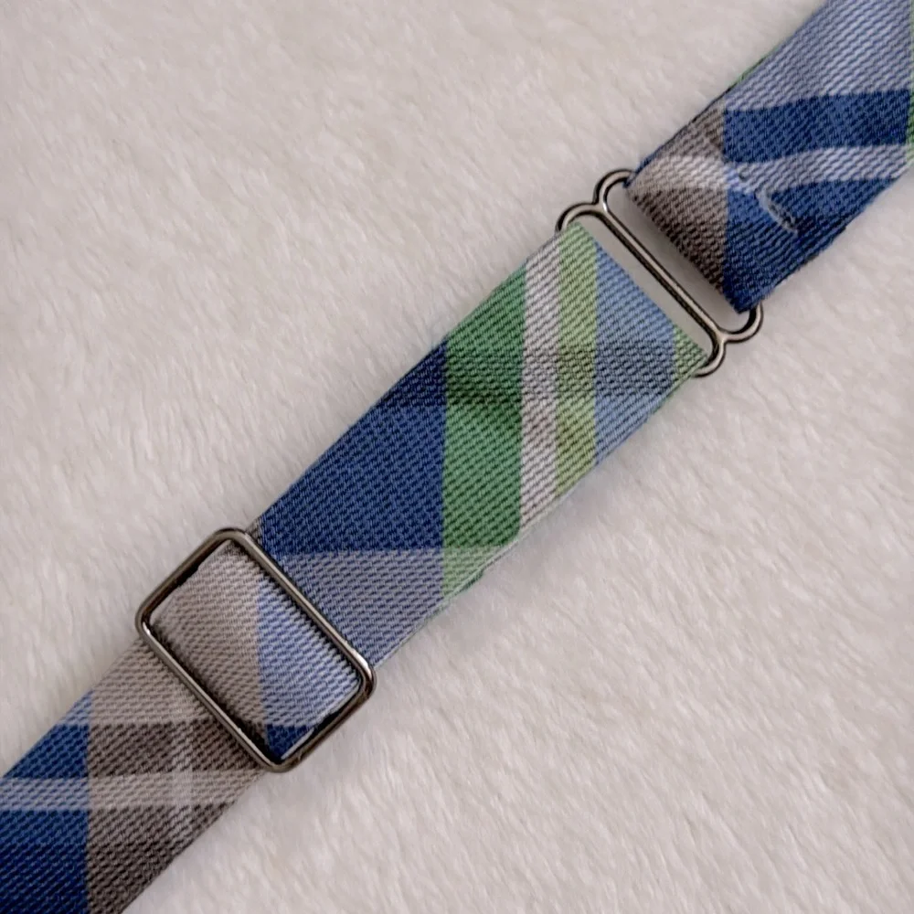 Beau Ties | Plaid Silk Bow Tie Self Tie Adjustable Hand Sewn Vermont Bow Tie - Picture 11 of 14